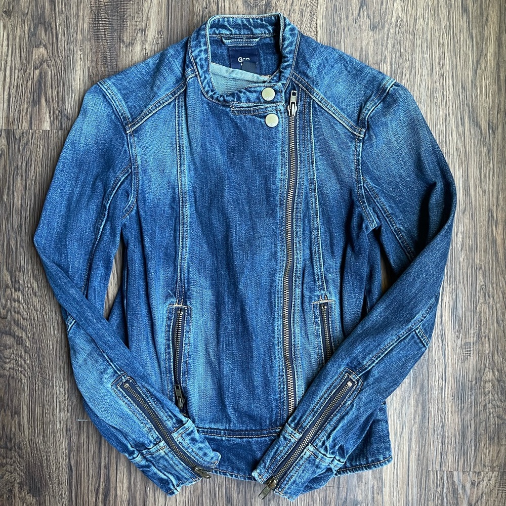 Gap moto denim jacket